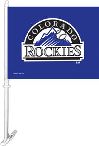 MLB Colorado Rockies 2-Sided 11" x 14" Car Flag