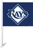 MLB Tampa Bay Rays 2-Sided 11" x 14" Car Flag