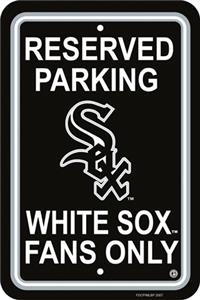 MLB Chicago White Sox Plastic Parking Sign