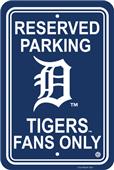 MLB Detroit Tigers Plastic Parking Sign