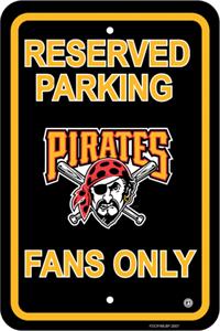 MLB Pittsburgh Pirates Plastic Parking Sign