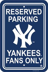 MLB New York Yankees Plastic Parking Sign