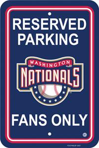 MLB Washington Nationals Plastic Parking Sign