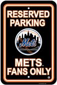 MLB New York Mets Plastic Parking Sign MLB New York Mets Plastic Parking Sign