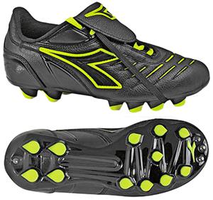 Diadora Maracana MD PU JR Soccer Cleats - Blk/Yell