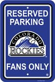 MLB Colorado Rockies Plastic Parking Sign MLB Colorado Rockies Plastic Parking Sign
