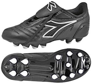 Diadora Maracana MD PU JR Soccer Cleats - Black