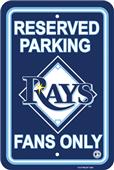 MLB Tampa Bay Rays Plastic Parking Sign MLB Tampa Bay Rays Plastic Parking Sign