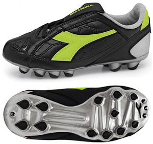 Diadora DD-Eleven MD PU JR Soccer Cleats - Black