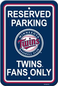 MLB Minnesota Twins Plastic Parking Sign