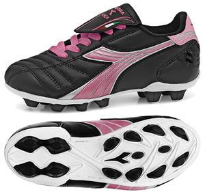 Diadora Forza MD JR Soccer Cleats - Black/Pink
