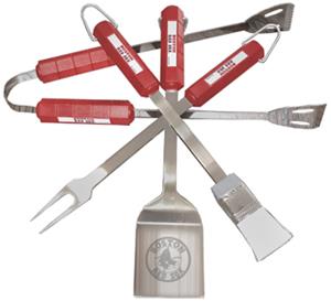 MLB Boston Red Sox 4 Piece BBQ Grilling Set