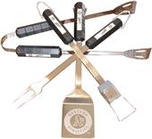 MLB Oakland Athletics 4 Piece BBQ Grilling Set MLB Oakland Athletics 4 Piece BBQ Grilling Set