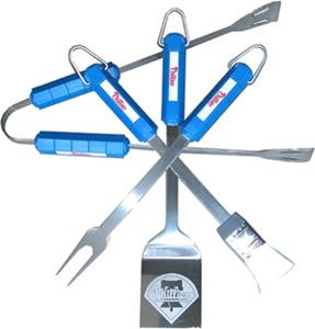 MLB Philadelphia Phillies 4 Piece BBQ Grilling Set