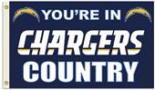 NFL You're in Chargers Country 3' x 5' Flag