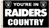 NFL You're in Raiders Country 3' x 5' Flag NFL You're in Raiders Country 3' x 5' Flag