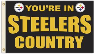 NFL You're in Steelers Country 3' x 5' Flag