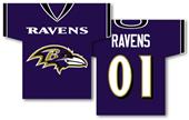 NFL Baltimore Ravens 2-Sided Jersey Banner