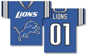 NFL Detroit Lions 2-Sided Jersey Banner