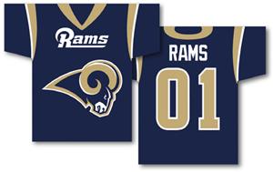 NFL St. Louis Rams 2-Sided Jersey Banner