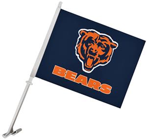 NFL Chicago Bears 2-Sided 11" x 14" Car Flag