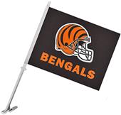 NFL Cincinnati Bengals 2-Sided 11" x 14" Car Flag NFL Cincinnati Bengals 2-Sided 11" x 14" Car Flag