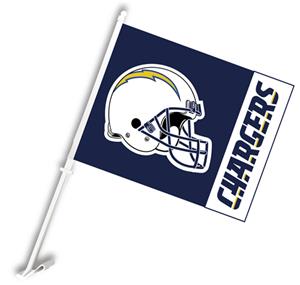 NFL San Diego Chargers 2-Sided 11" x 14" Car Flag