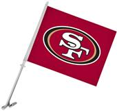 NFL San Francisco 49ers 2-Sided 11" x 14" Car Flag NFL San Francisco 49ers 2-Sided 11" x 14" Car Flag