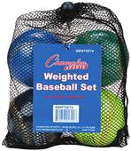 Champion Weighted Training Baseballs (Set of 4) Champion Weighted Training Baseballs (Set of 4)