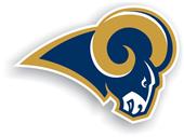 NFL St. Louis Rams Logo 12" Die Cut Car Magnet