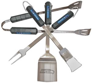 NFL Seattle Seahawks 4 Piece BBQ Grilling Set