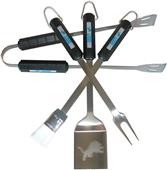 NFL Detroit Lions 4 Piece BBQ Grilling Set NFL Detroit Lions 4 Piece BBQ Grilling Set