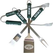 NFL New York Jets 4 Piece BBQ Grilling Set NFL New York Jets 4 Piece BBQ Grilling Set
