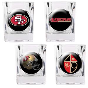 NFL San Francisco 49ers 4 Piece Shot Glass Set