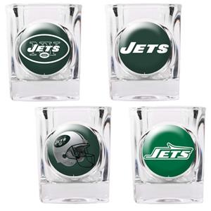NFL New York Jets 4 Piece Shot Glass Set