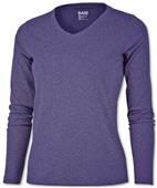 Baw Ladies Long Sleeve Xtreme-Tek Heather T-Shirts