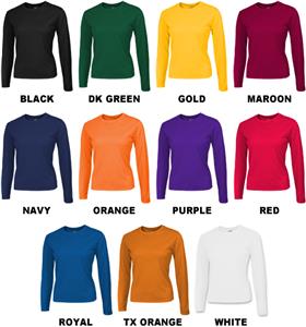Ladies LS Loose-Fit Cool-Tek T-Shirts