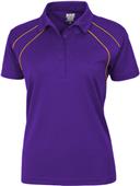Baw Ladies SS Dual Line Cool-Tek Polo Shirts Baw Ladies SS Dual Line Cool-Tek Polo Shirts