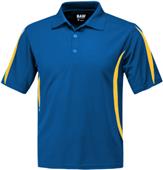 Baw Men's SS Crescent Cool-Tek Polo Shirts Baw Men's SS Crescent Cool-Tek Polo Shirts