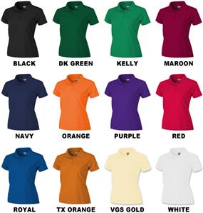 Ladies SS Solid Cool-Tek Polo Shirts