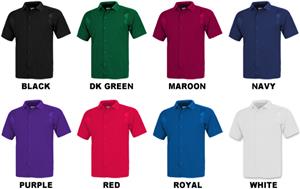 Men's SS Full Button Cool-Tek Polo Shirts