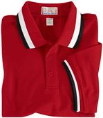 Baw Youth SS Color Wide Stripe Collar Polo Shirts