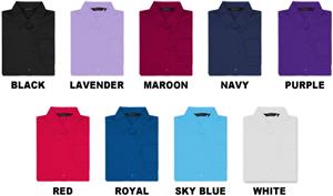 Ladies 3/4 Sleeve Easy Care Rainbow Woven Shirts