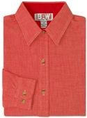 Baw Ladies LS Houndstooth Gingham Woven Shirts Baw Ladies LS Houndstooth Gingham Woven Shirts