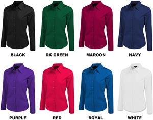 Ladies LS Color Brite Woven Blouses