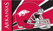 COLLEGIATE Arkansas Razorbacks Helmet 3' x 5' Flag