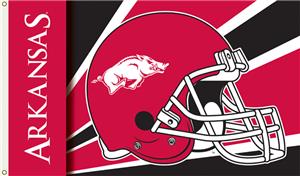 COLLEGIATE Arkansas Razorbacks Helmet 3' x 5' Flag