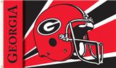 COLLEGIATE Georgia Bulldogs Helmet 3' x 5' Flag COLLEGIATE Georgia Bulldogs Helmet 3' x 5' Flag