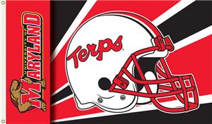 COLLEGIATE Maryland Terrapins Helmet 3' x 5' Flag