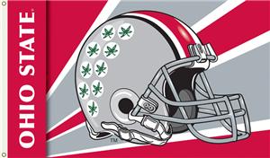 COLLEGIATE Ohio State Buckeyes Helmet 3' x 5' Flag